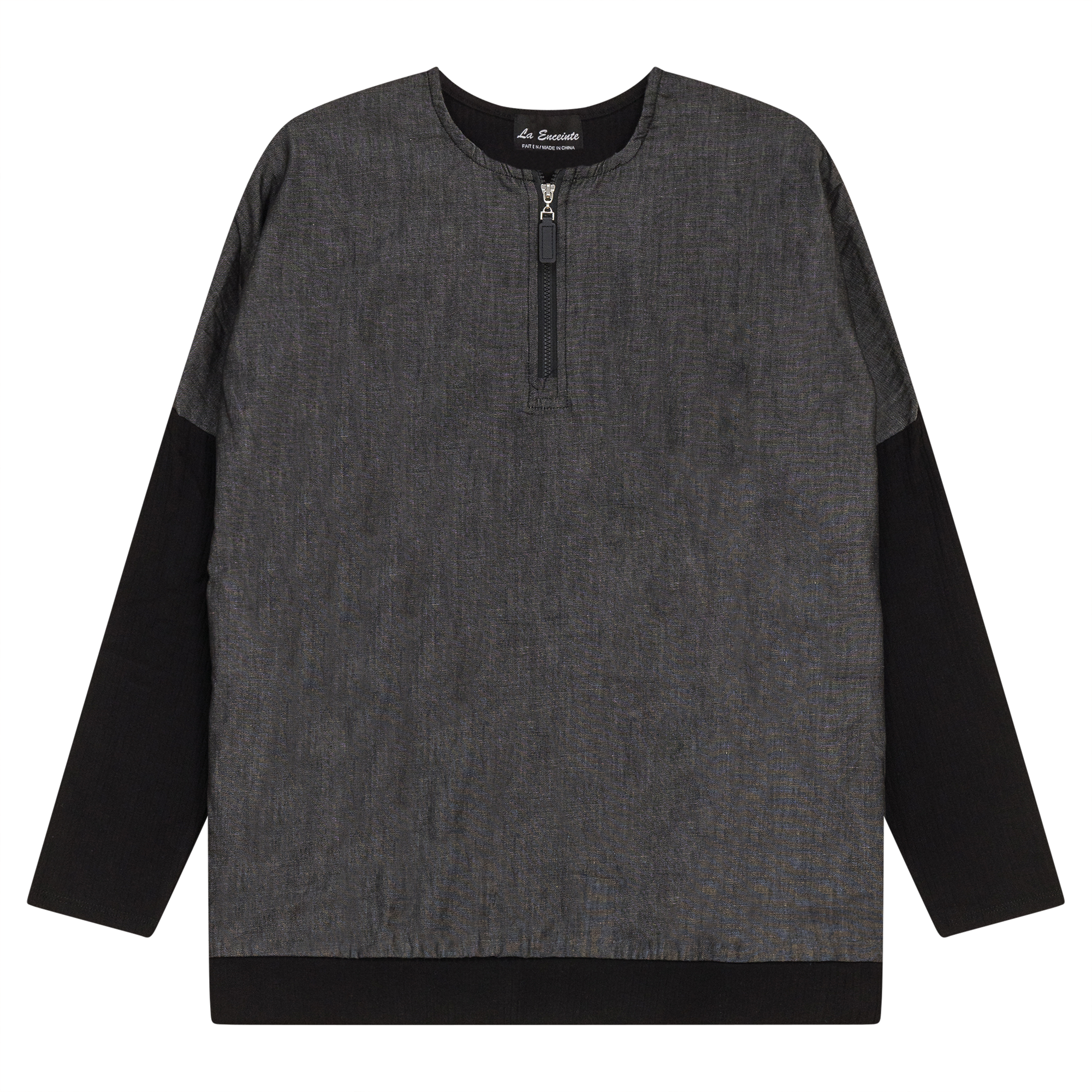 Maternity Denim Combo Top