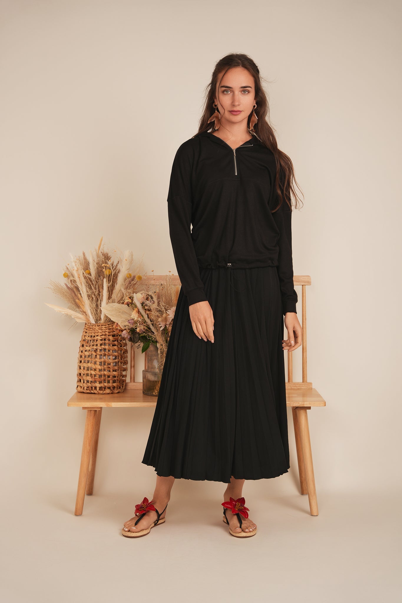 Hooded Bungee Sweatshirt