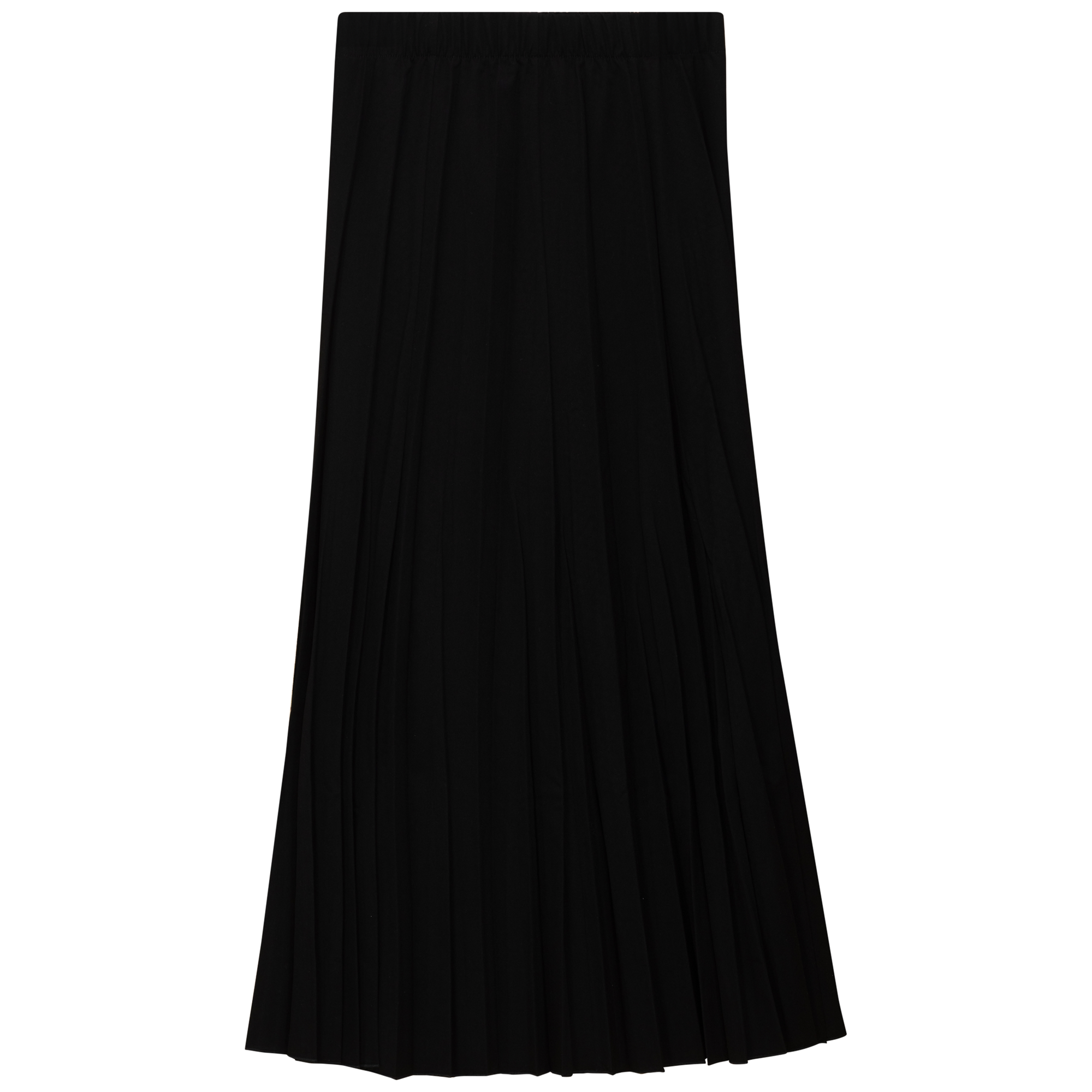 Midi Denim Burst Pleated Skirt