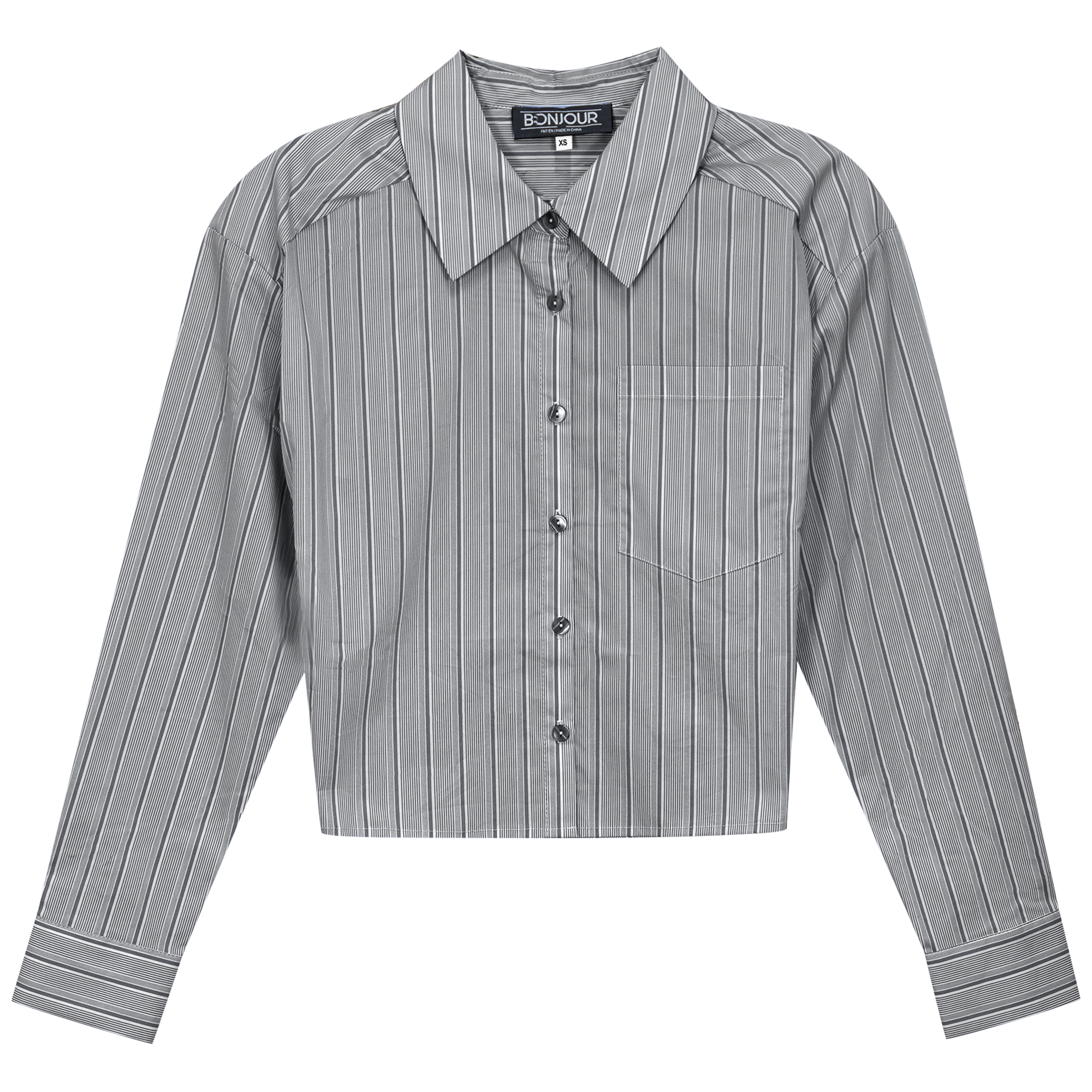 Cropped Stripped Blouse