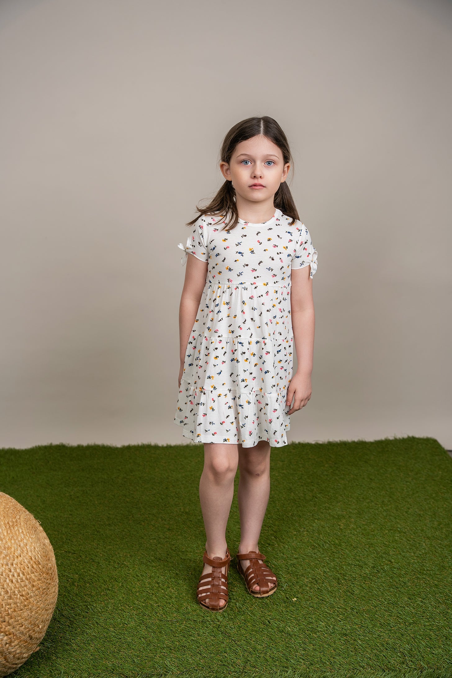 Multi Flower Print Dress