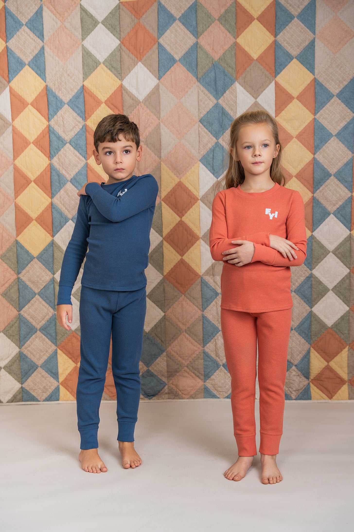 Waffle Square Textured 2Pc Set