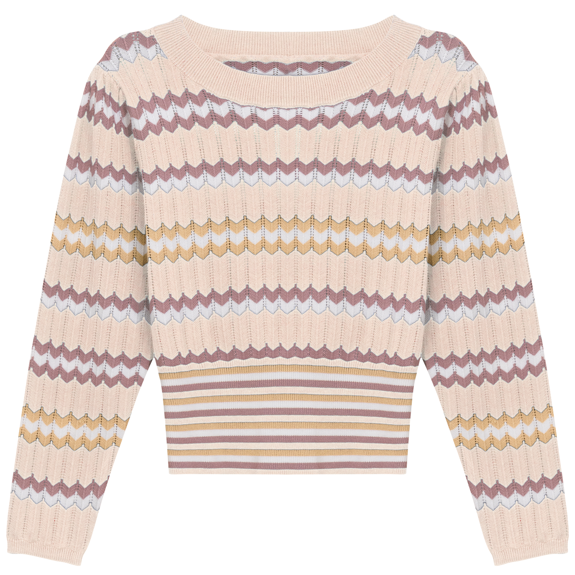Zig Zag Striped Sweater