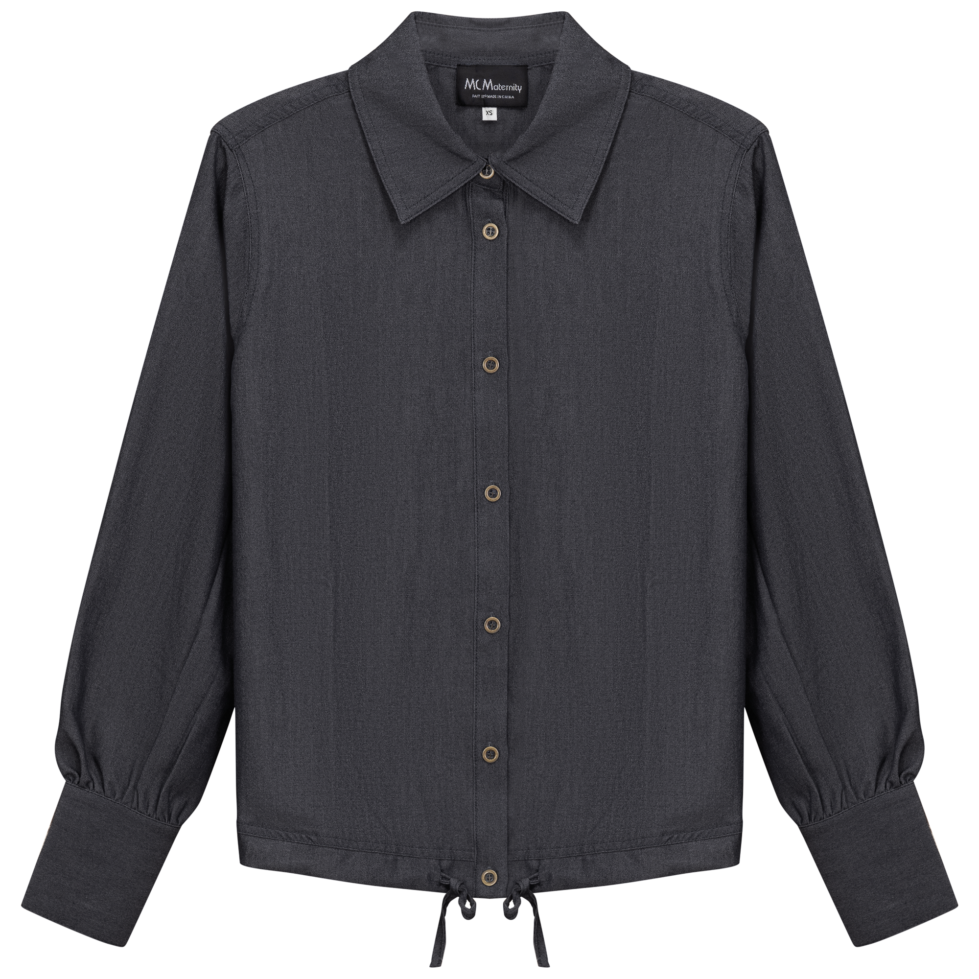 Maternity Denim Bungee Blouse