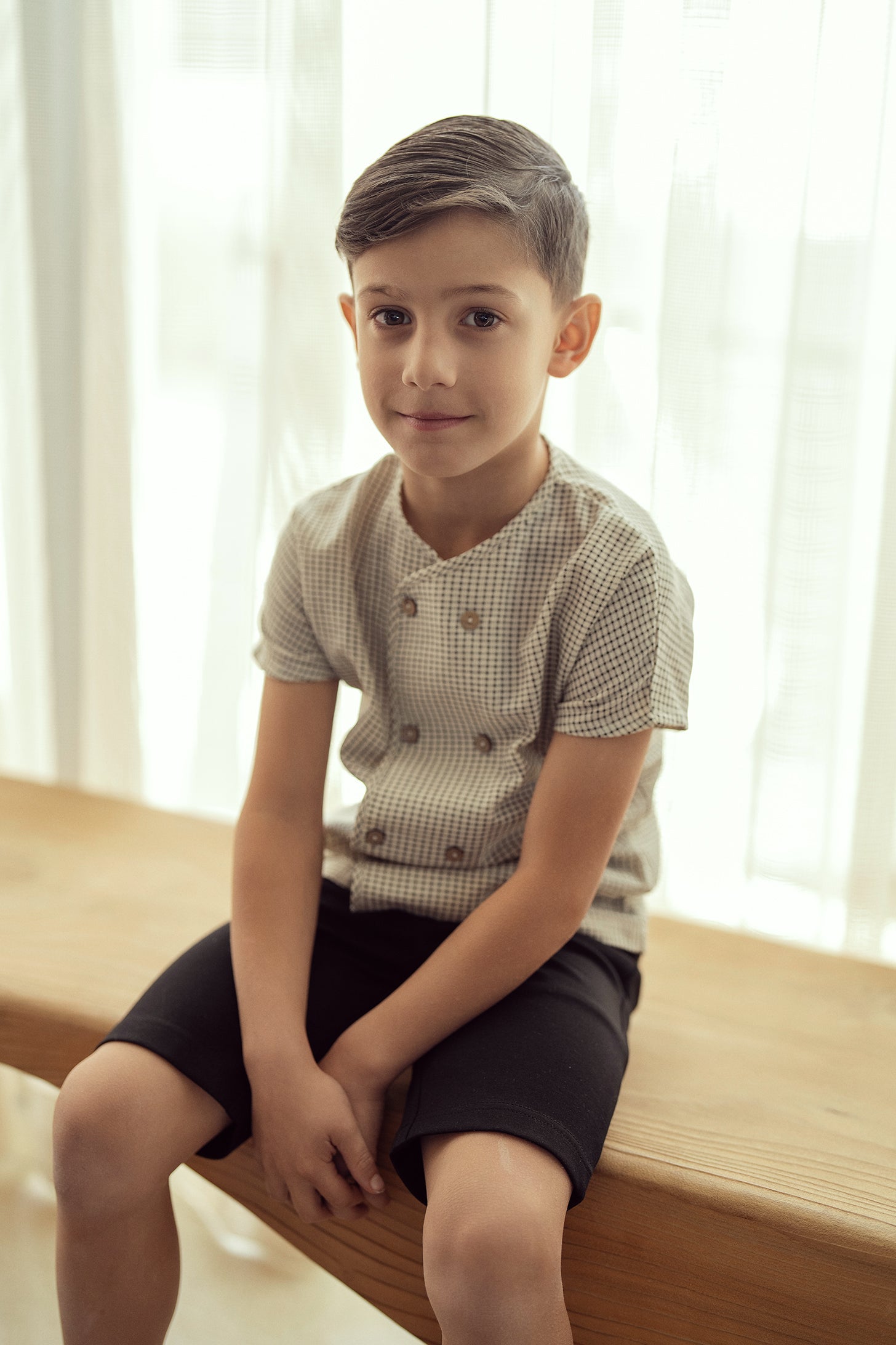 Woven Checkered Shirt