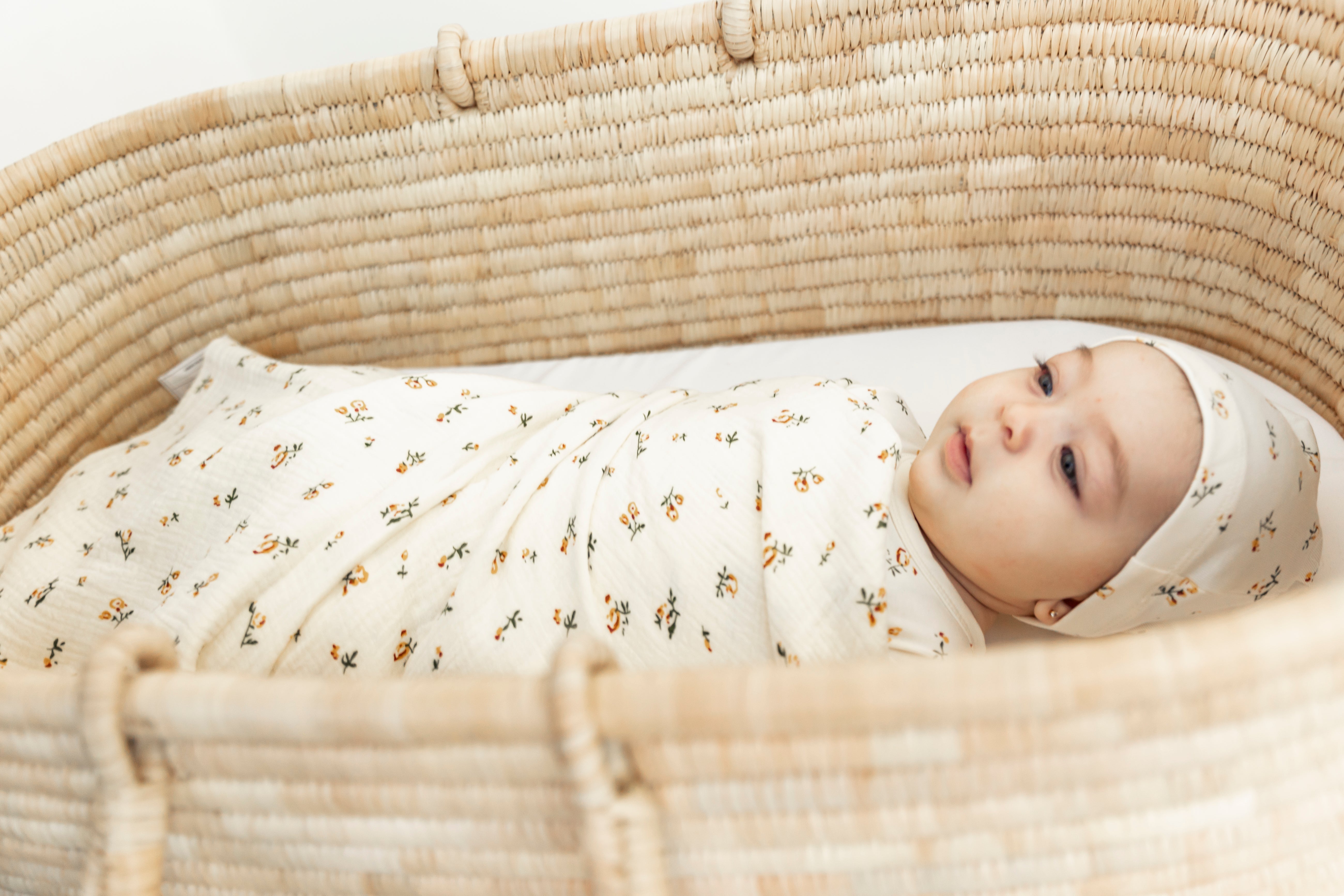 Floral Gauze Swaddle