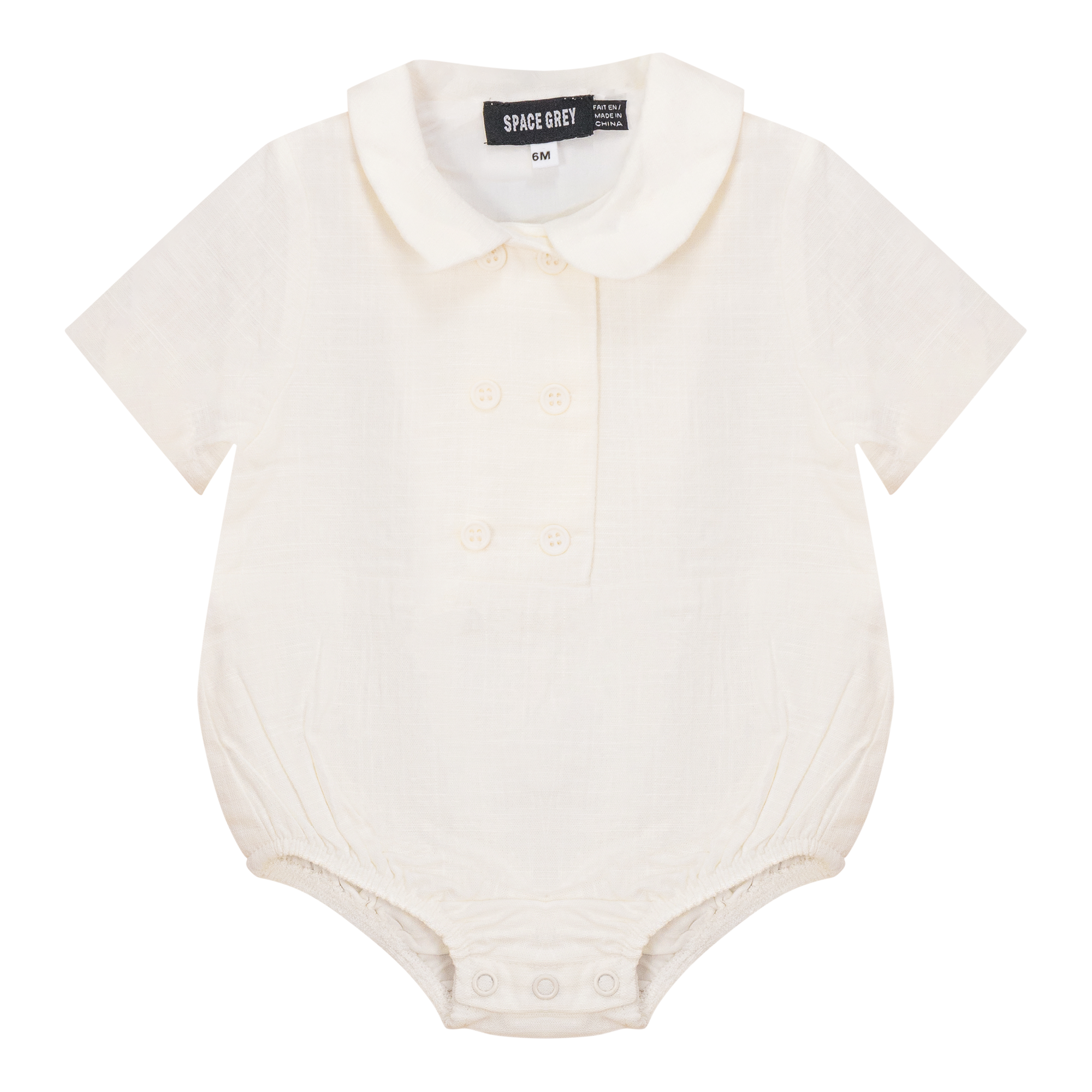 Woven Buttoned Romper