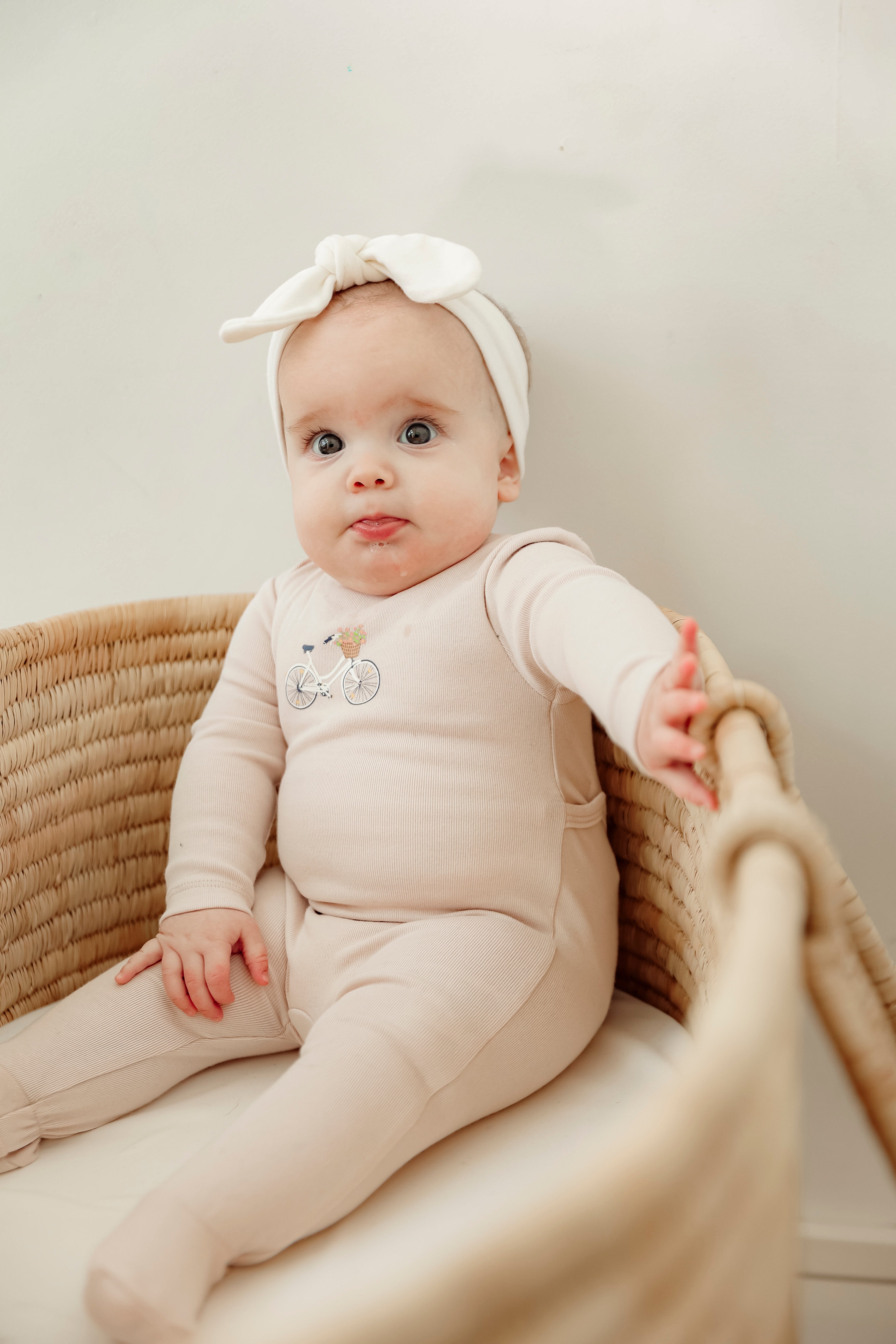 Scooter Bicycle Print Onesie