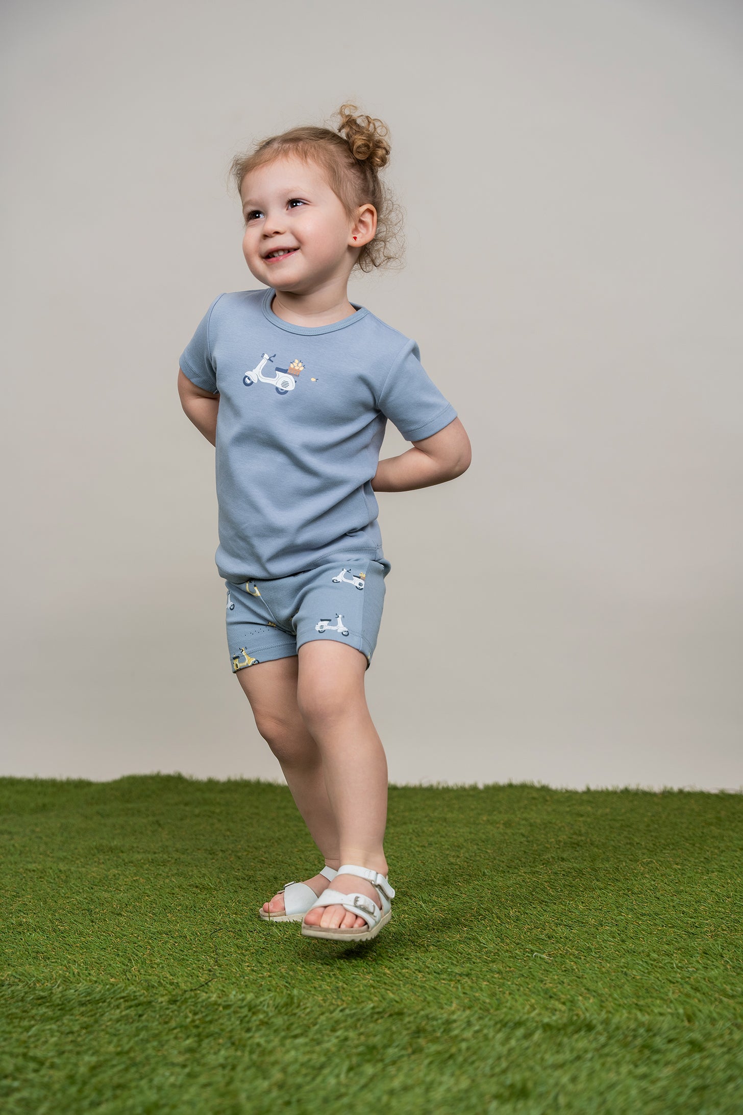 Scooter Print 2Pc Set