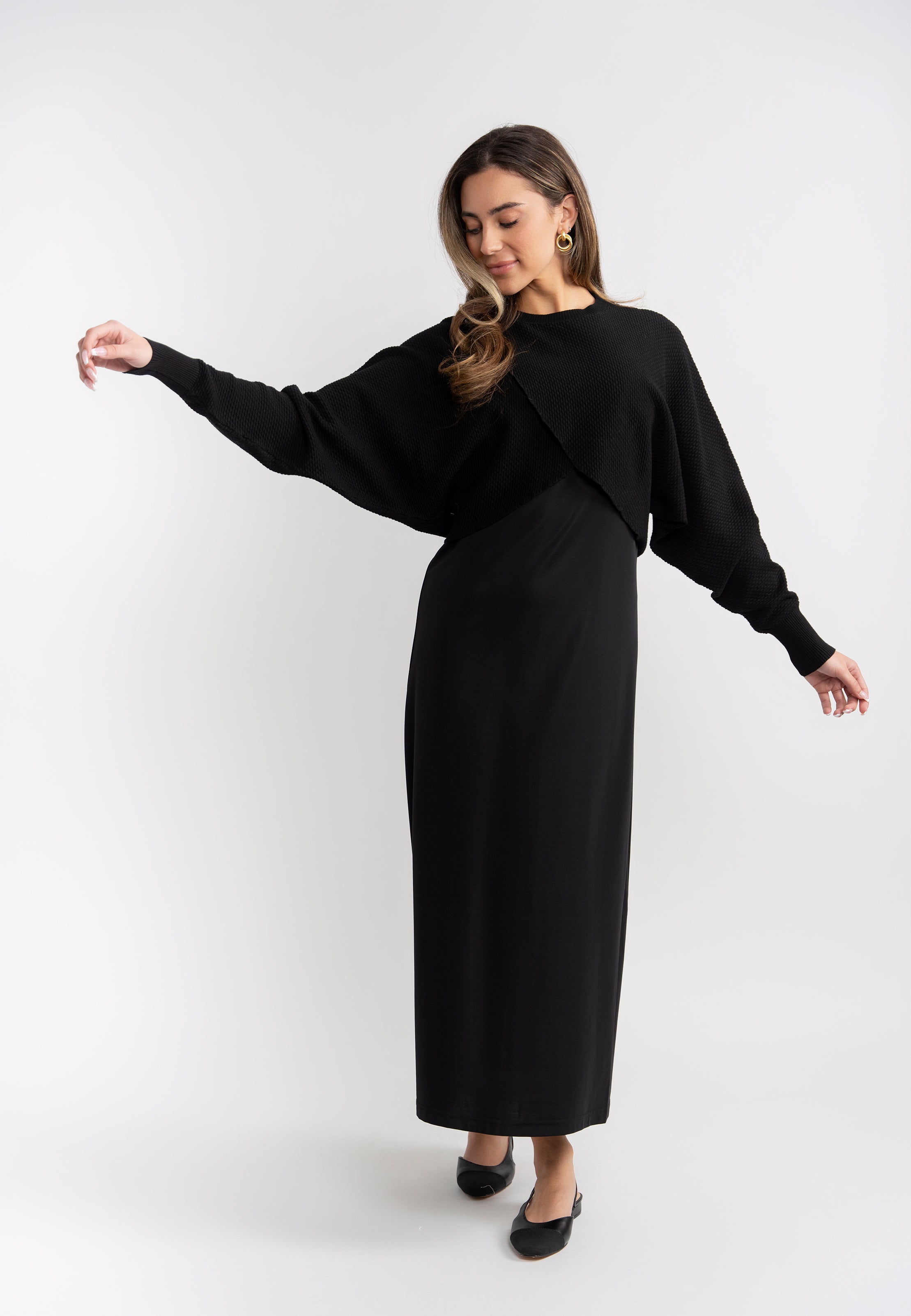 Cropped Wrap Sweater