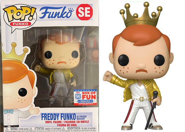 Freddy Funko (Freddie Mercury, Metallic) SE - 2021 Funko Fundays Box of Fun /2000 Made [light damage]