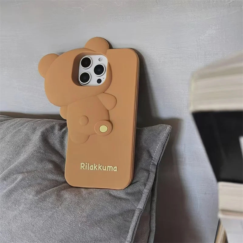 Kawaii Probe Rilakkuma Bear Phone Case