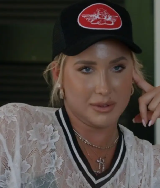 The Chrisley Back To Reality S01 Savannah Chrisley Lace V Neck Top