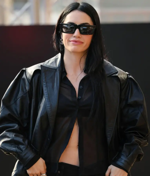 Lali Espósito 73rd San Sebastian International Film Festival Leather Jacket