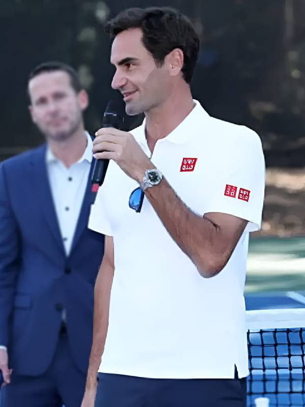 Laver Cup 2025 Roger Federer White Polo Shirt