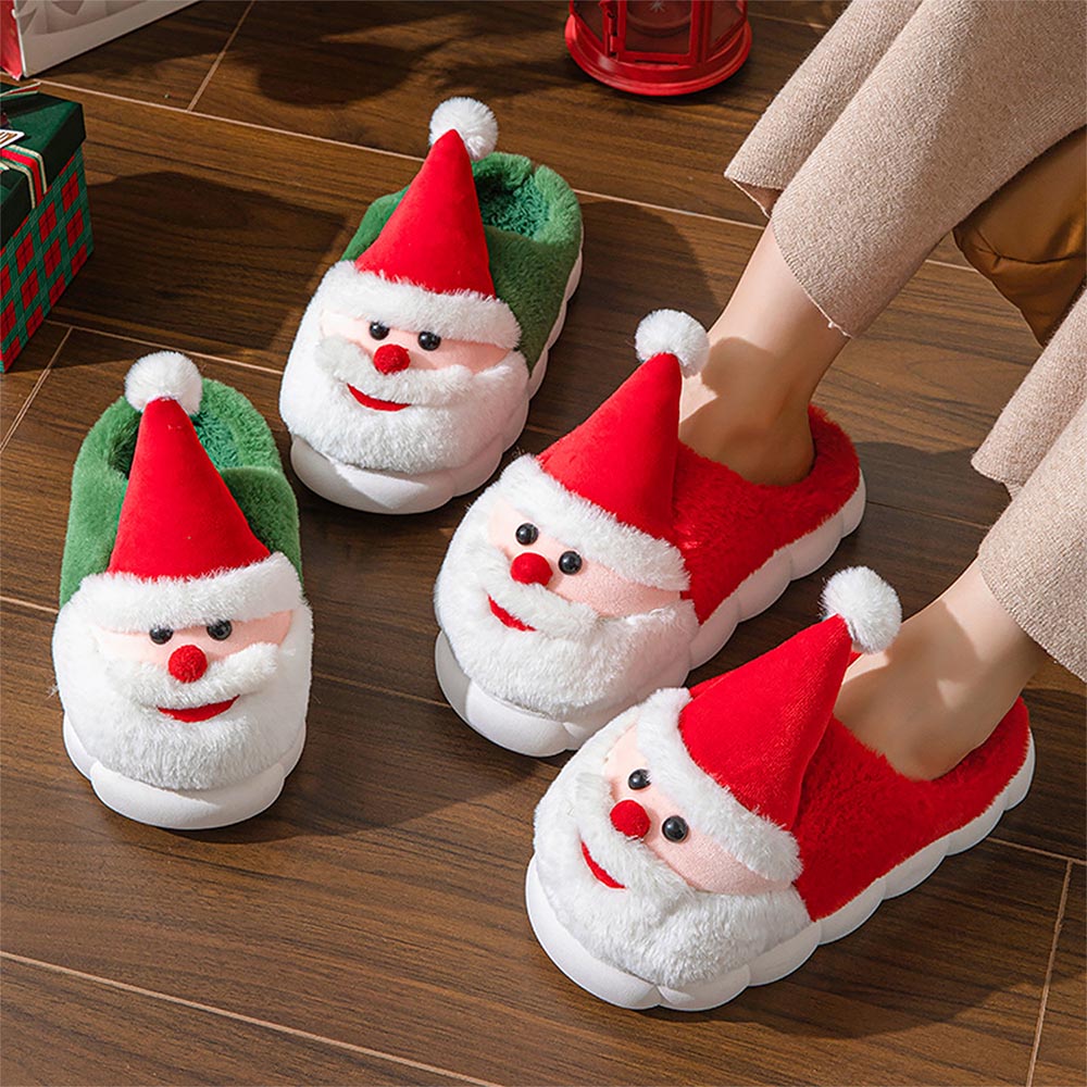 Santa Claus Winter Non-Slip Indoor Slippers | ZAKAPOP
