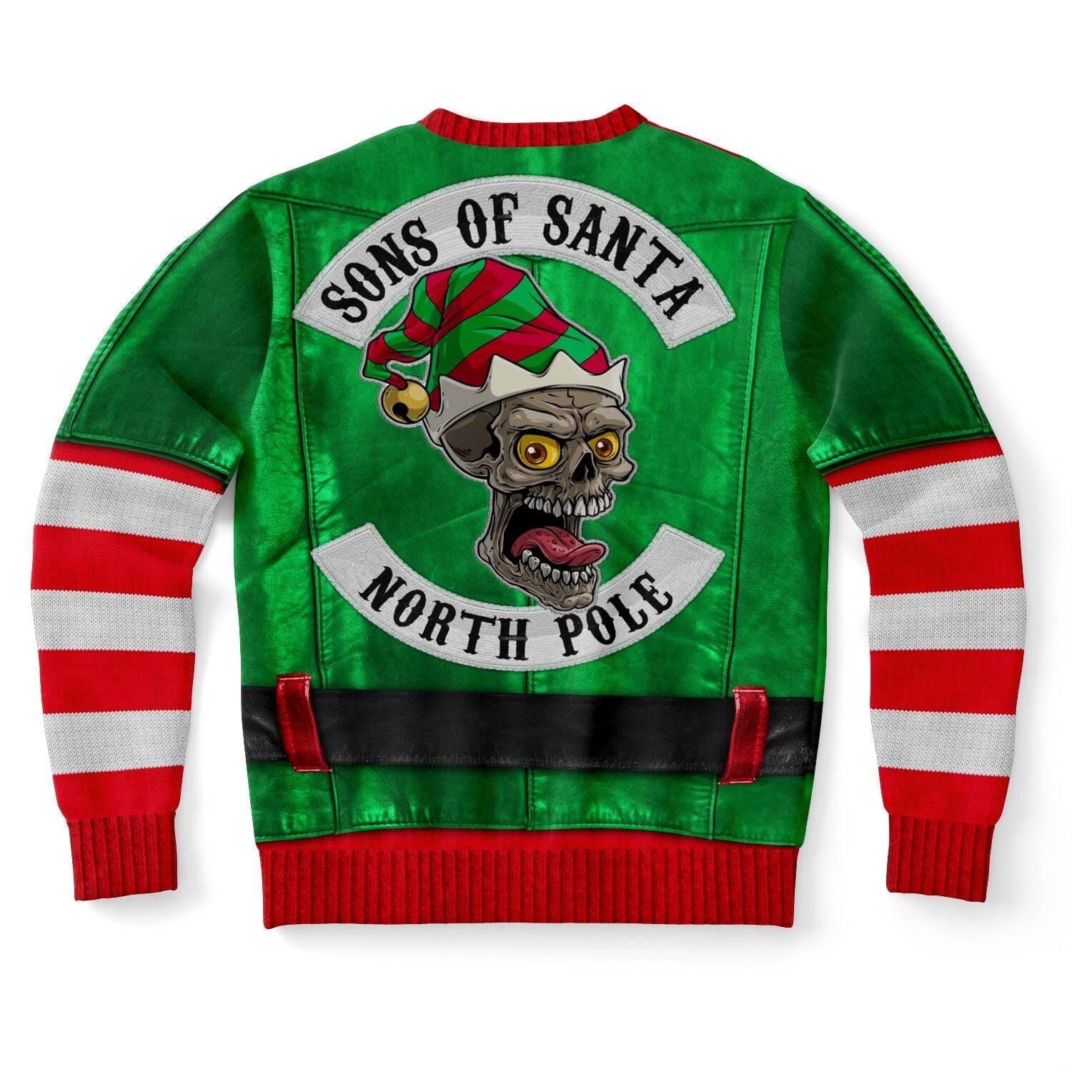 Santa&#39;s Little Biker Help Christmas Sweatshirt