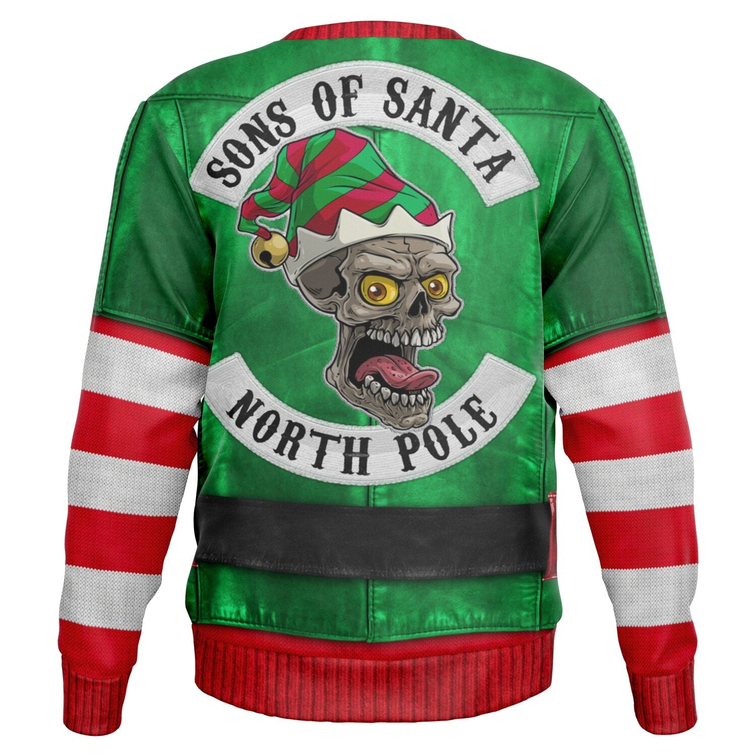 Santa&#39;s Little Biker Help Christmas Sweatshirt
