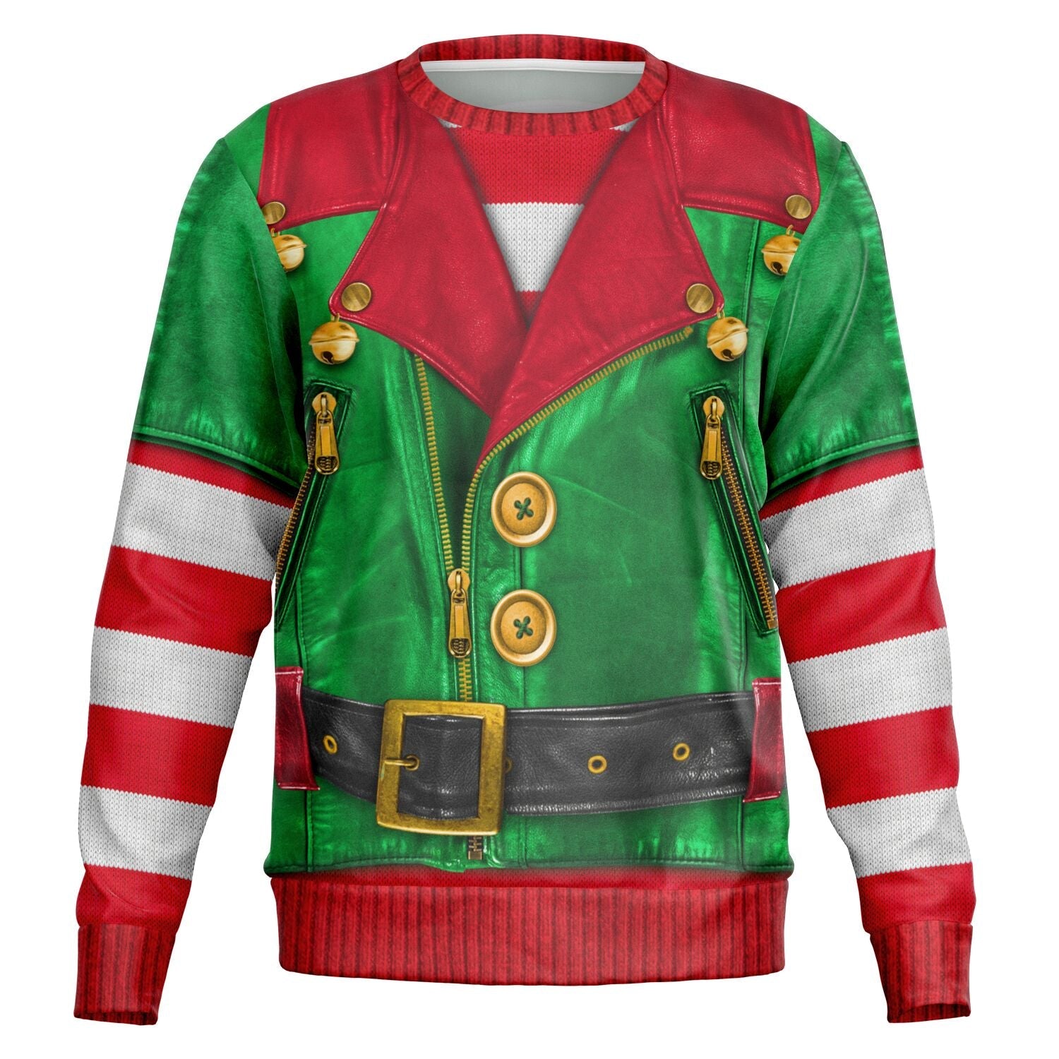 Santa&#39;s Little Biker Help Christmas Sweatshirt