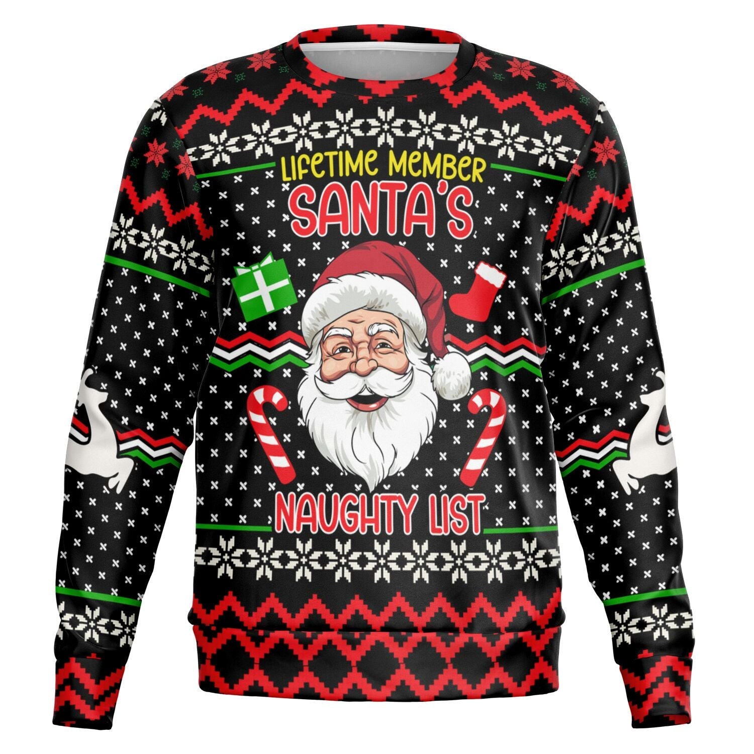 Santa’s Naughty List Lifetime Member Christmas Sweatshirt