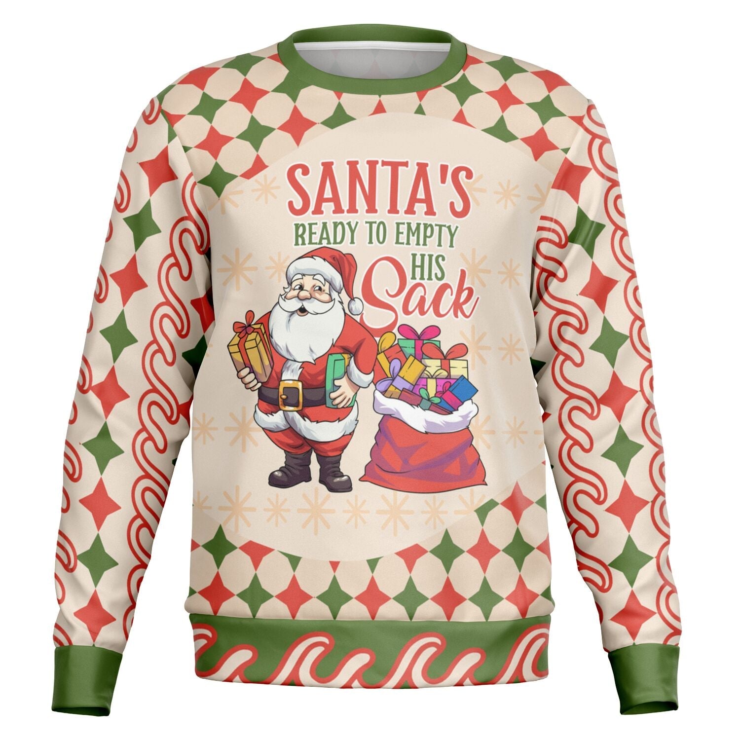 Santa’s Ready to Empty His Sack Christmas Sweatshirt