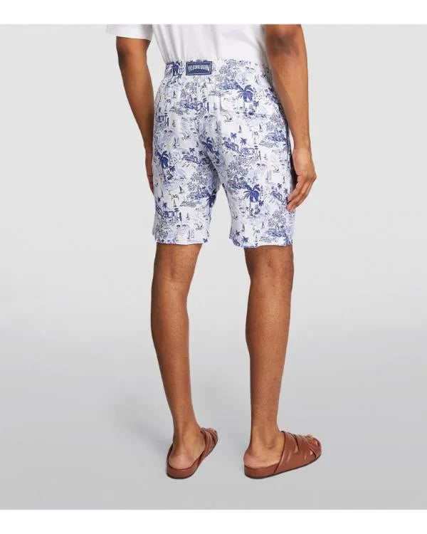 Saturday Night Live Jon Hamm Blue Graphics Shorts Set