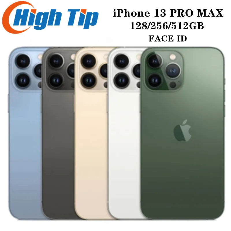 (Refurbished) Original iPhone 13 Pro Max Unlocked 128GB 256GB 512GB ROM A15 IOS Face ID NFC  6.7&amp;quot; iphone 13 pro max 5G Cell Phone
