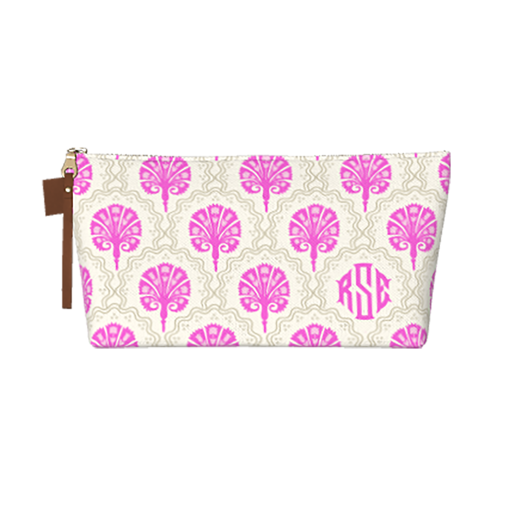 Scallop Floral Cosmetic Bag