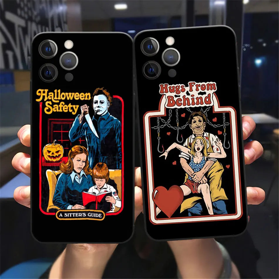 Funny Halloween Let&amp;#39;s Summon Demons Graphic Black Soft Silicone Case For iPhone