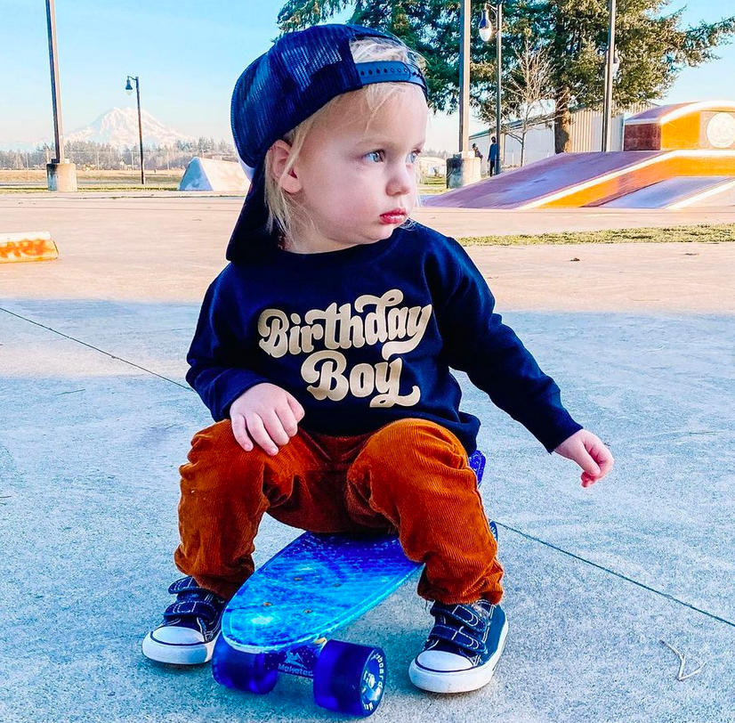 Birthday Boy (Retro) - Child Sweater