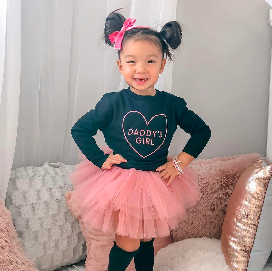 Daddy&amp;#39;s Girl (Heart Around)  - Child Sweater