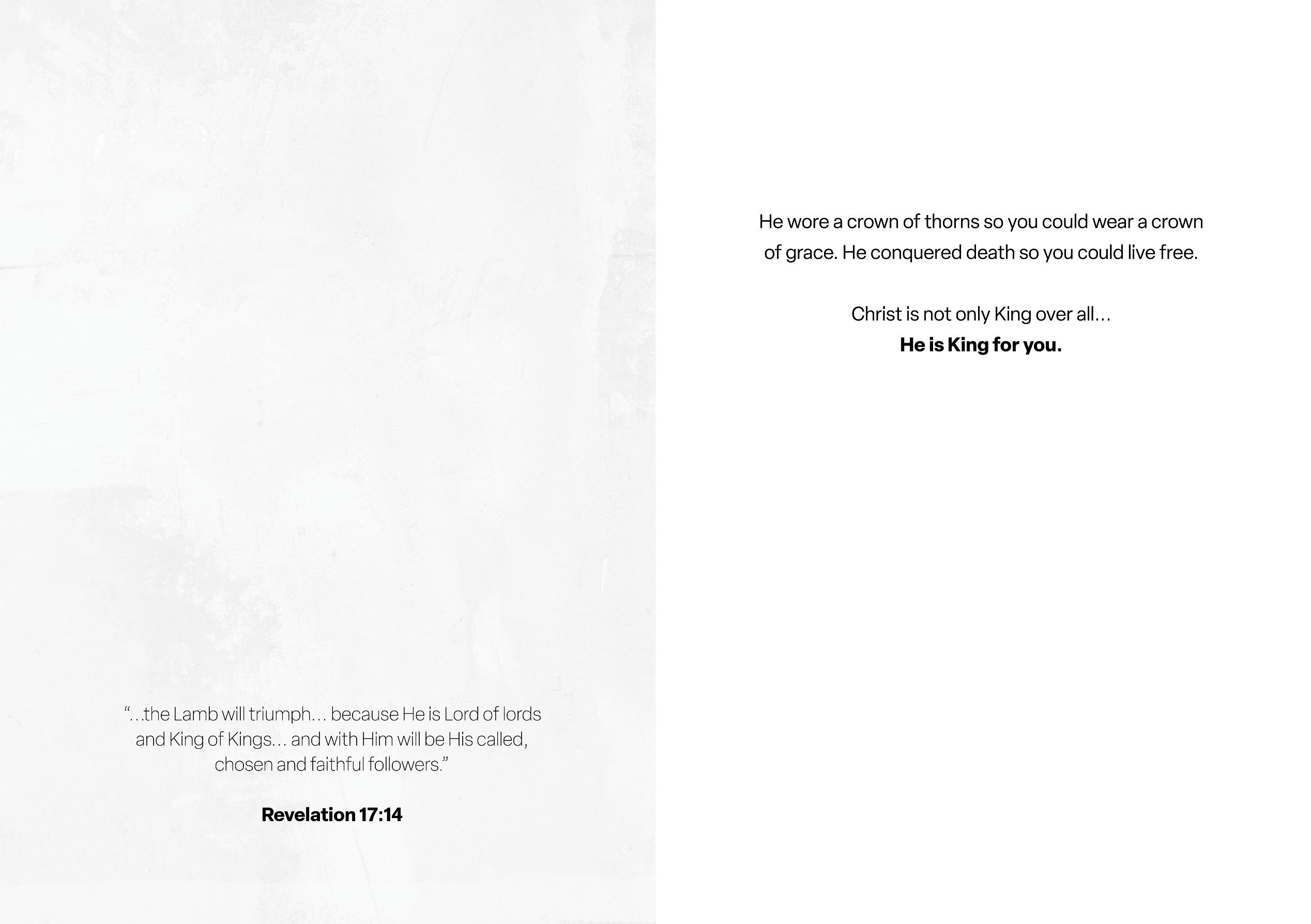 'Christ is King' Easter Greeting Card