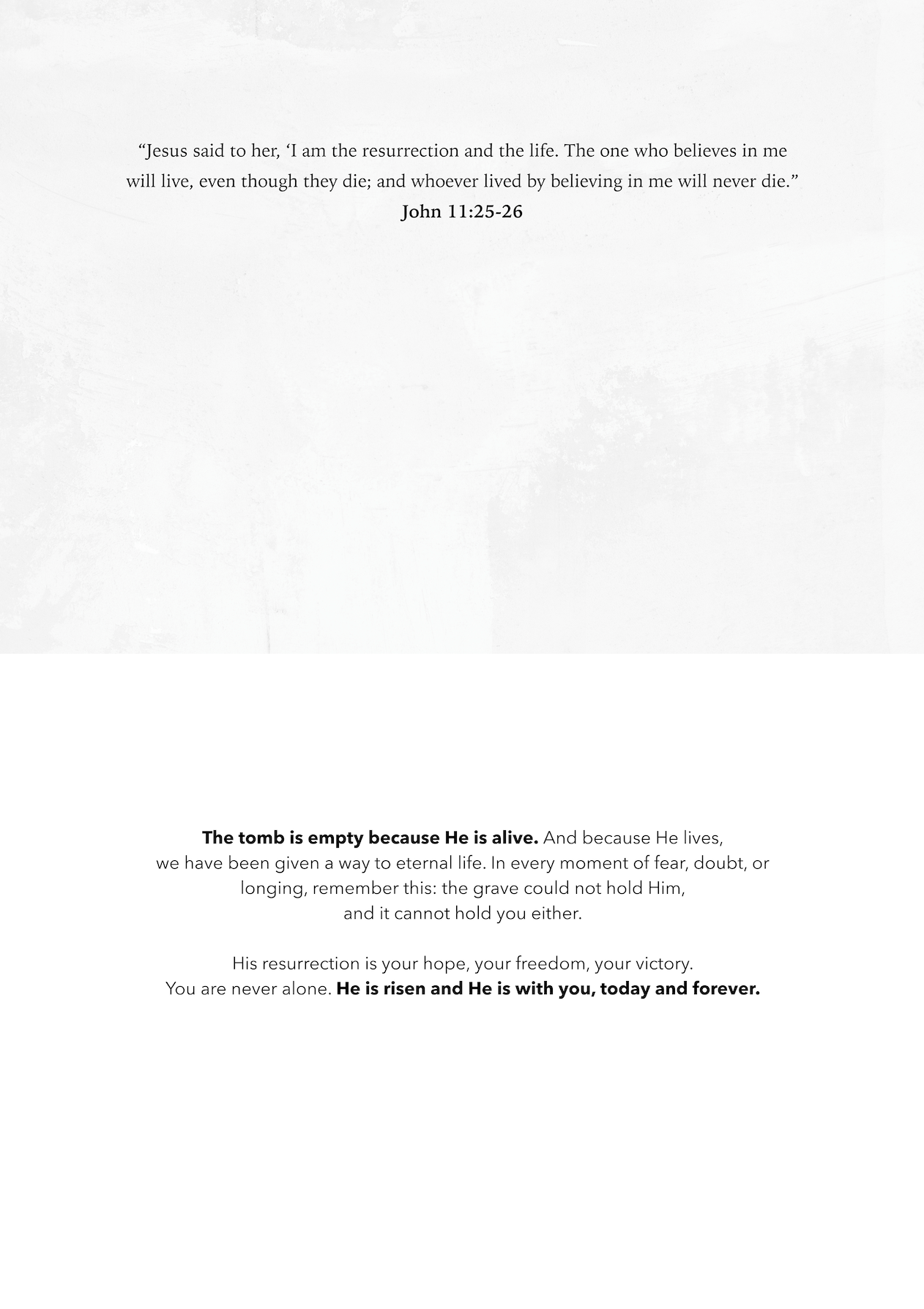 'The Empty Tomb' Easter Greeting Card