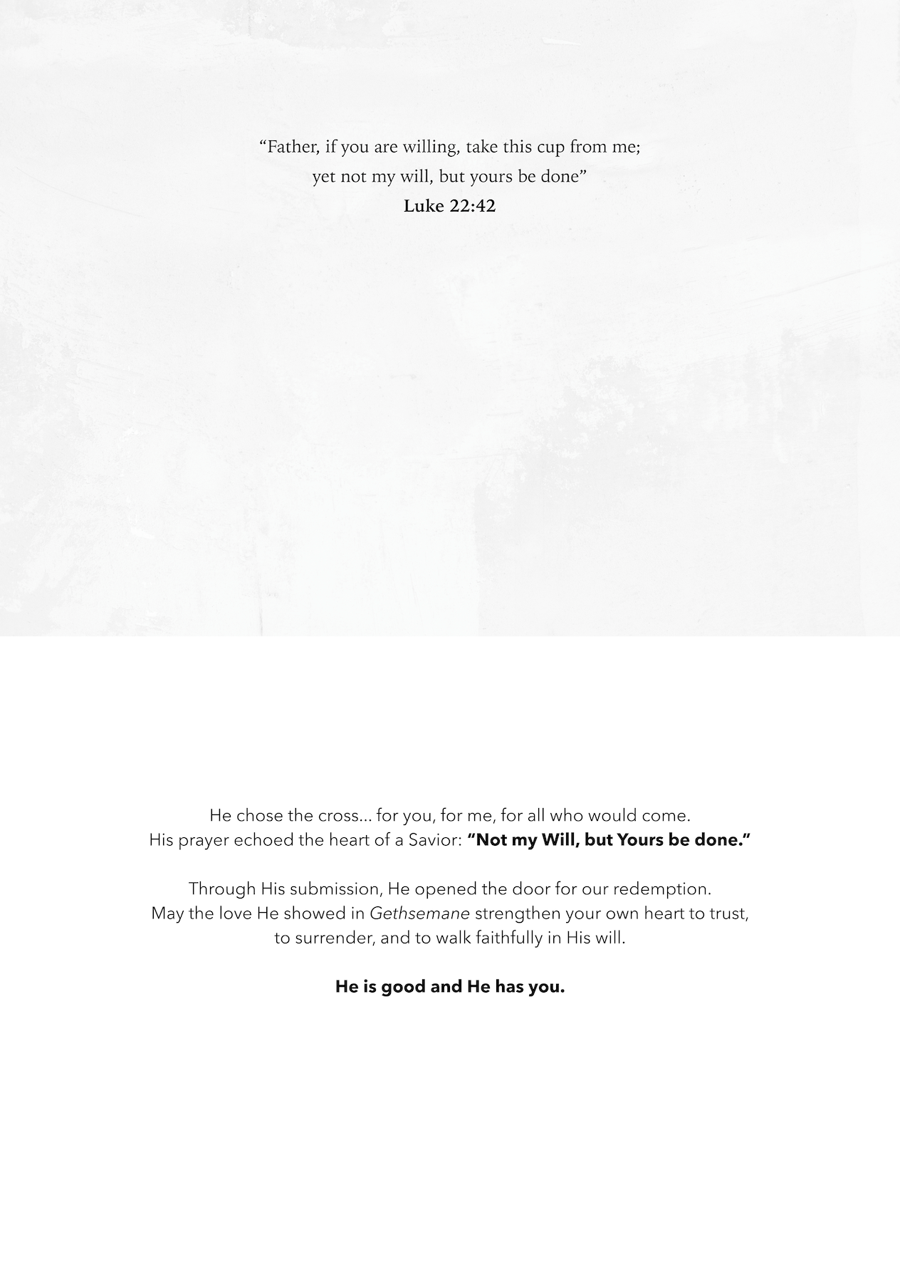 &amp;#39;Gethsemane&amp;#39; Easter Greeting Card