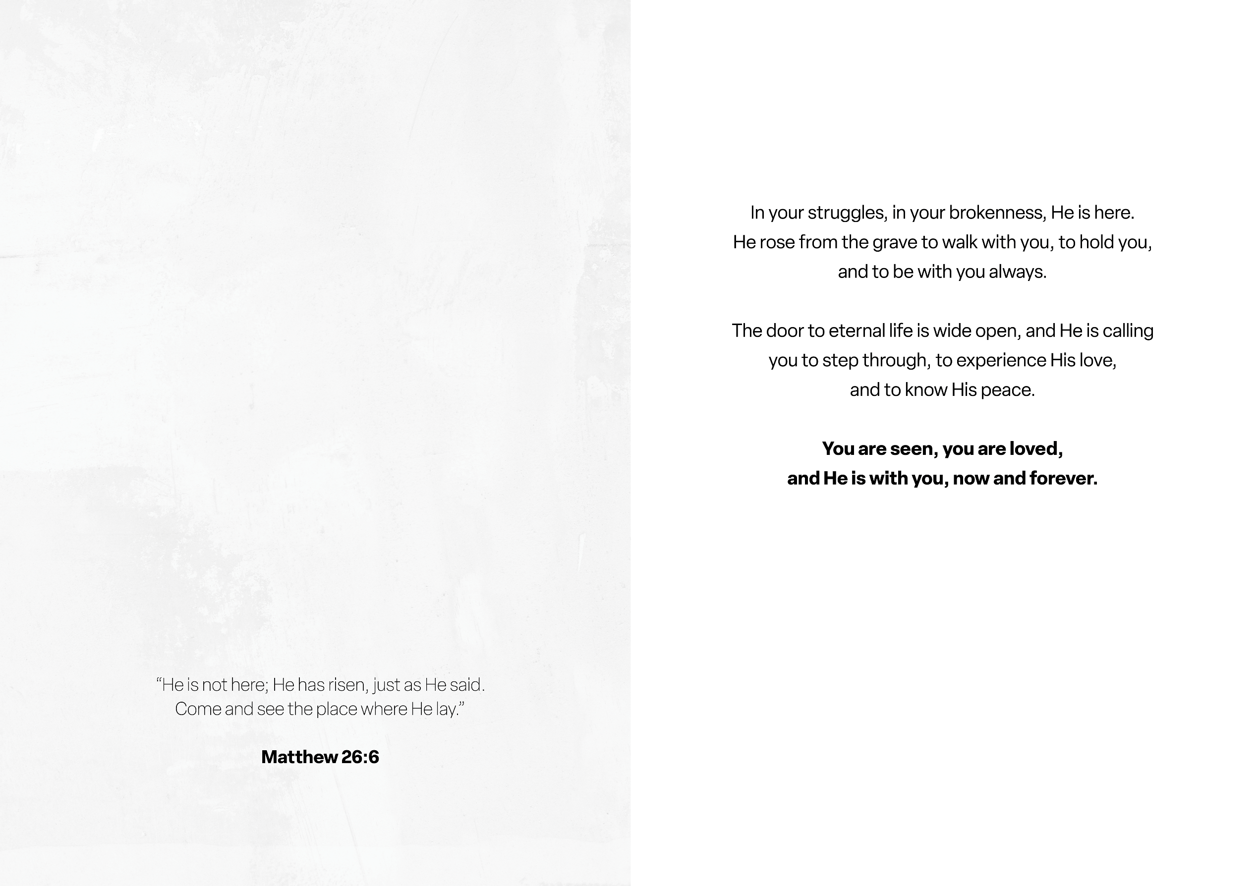 'Eternity's Door' Easter Greeting Card