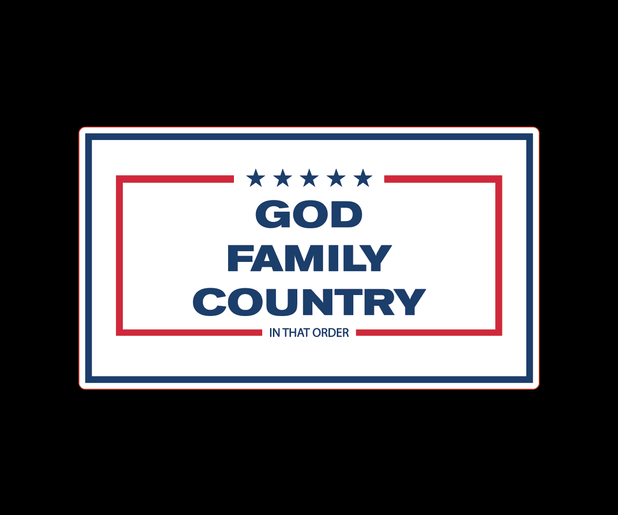&amp;quot;GOD, FAMILY,COUNTRY&amp;quot; UV Printed Patches. (WHITE)