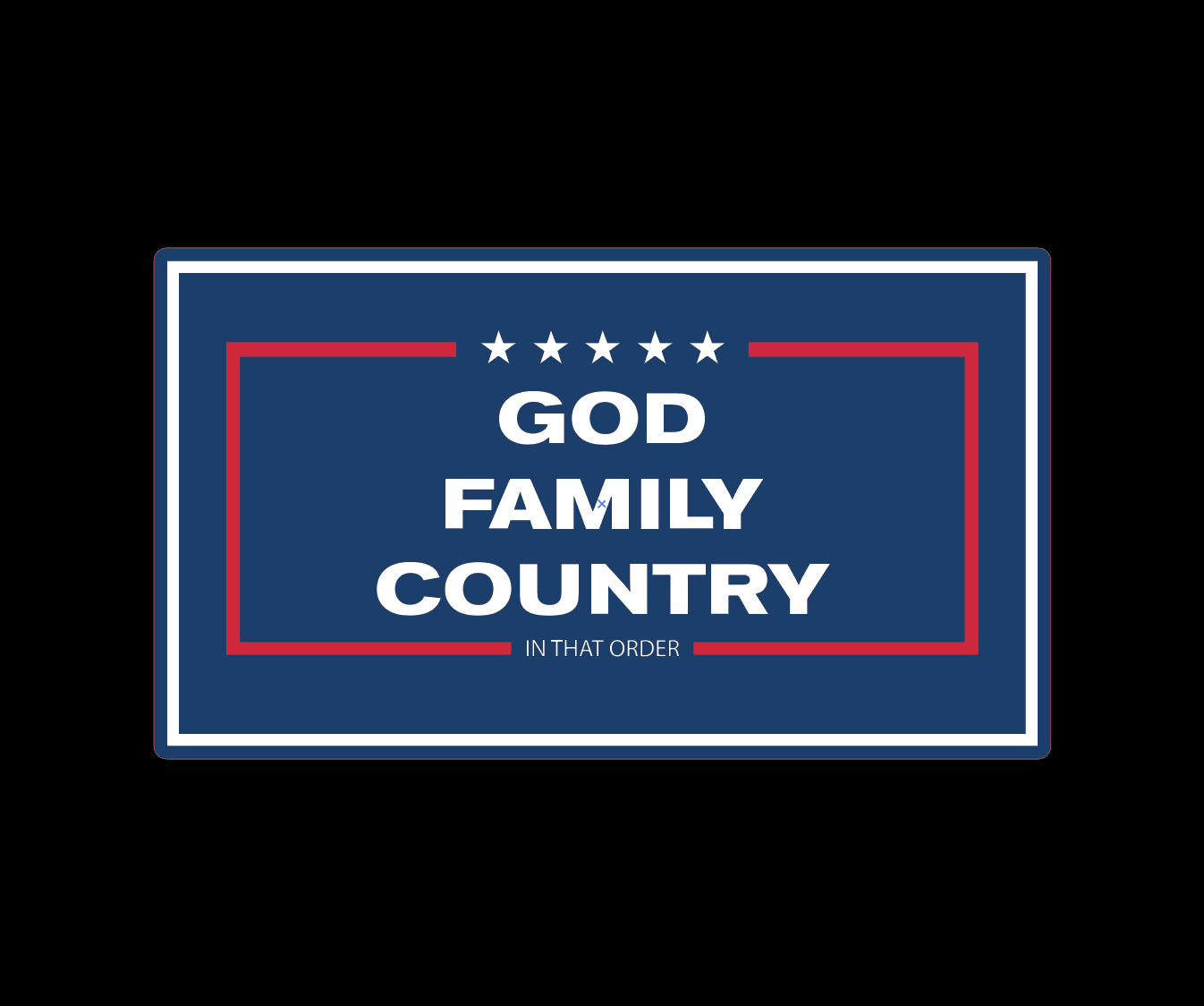 &amp;quot;GOD, FAMILY,COUNTRY&amp;quot; UV Printed Patches. (NAVY)