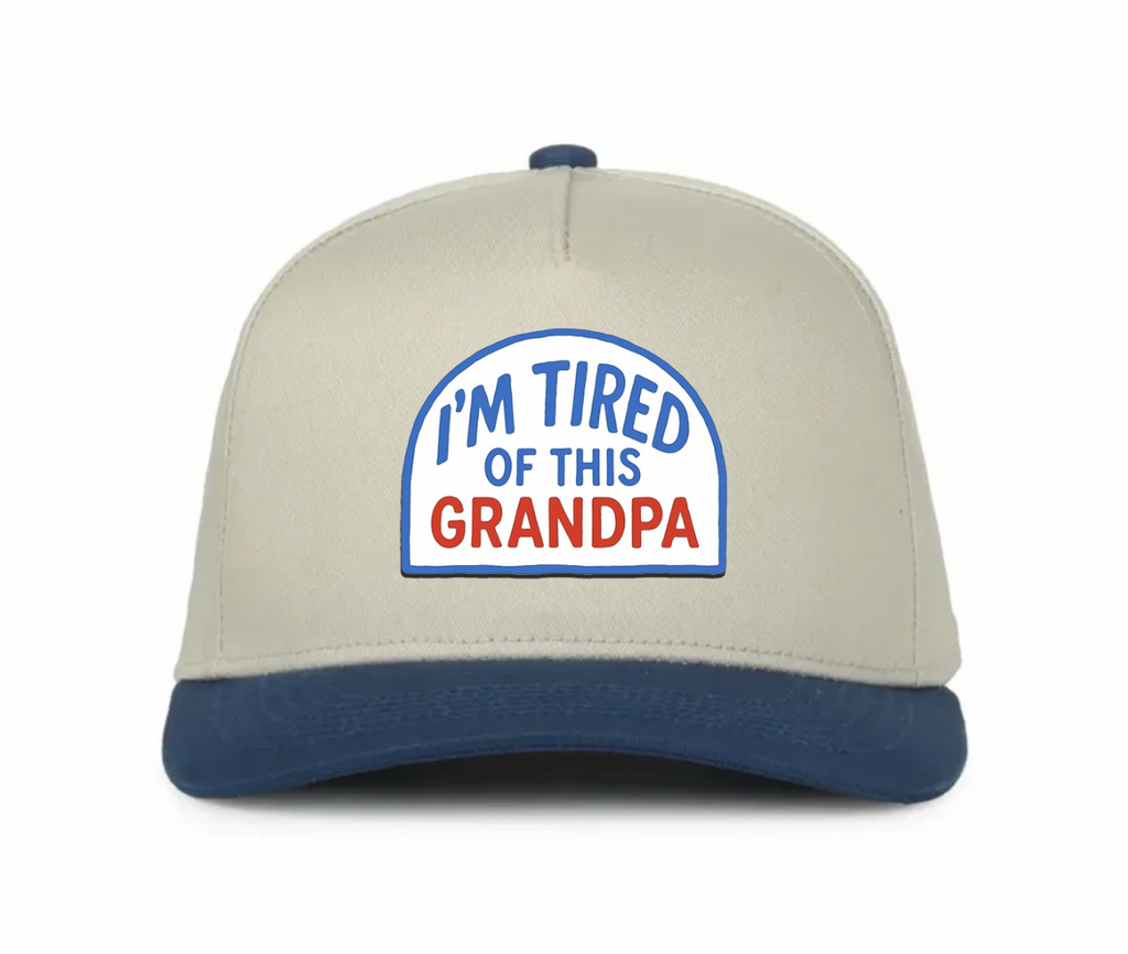 "I'm Tired of This Grandpa" UV Printed Patches