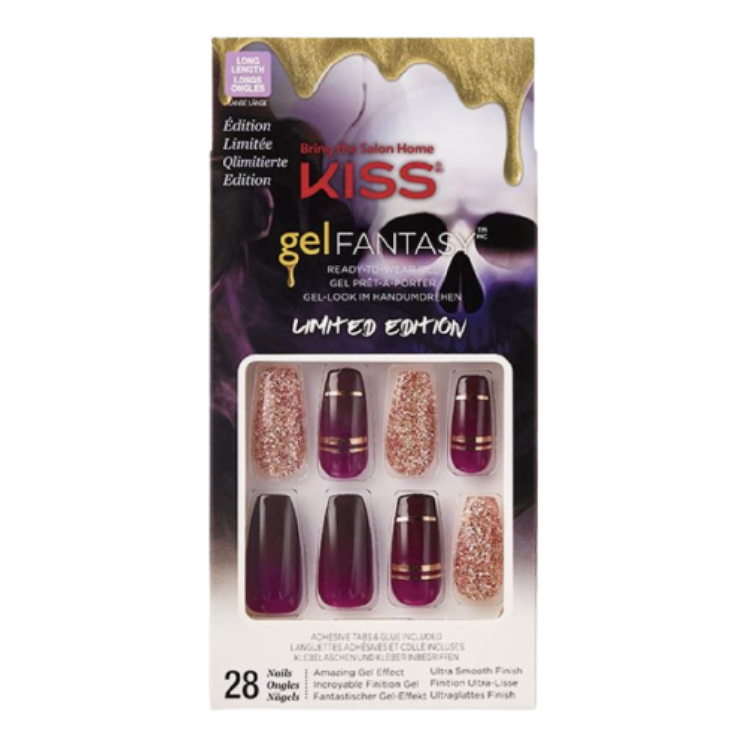KISS Gel Fantasy Limited Edition Halloween Design 28 Fake Nails