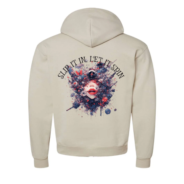 TheNudeNeedle Custom Design &amp;amp; Logo Tan Hoodie (Champion Hoodie, Unisex)