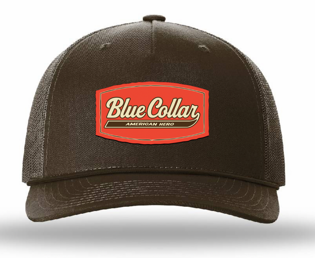 "Blue Collar, American Hero" UV Printed Patches