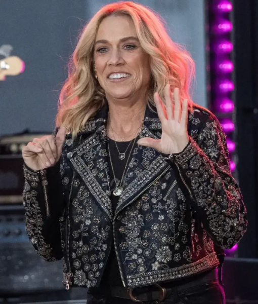 Sheryl Crow NBC Today 2025 Black Floral Jacket