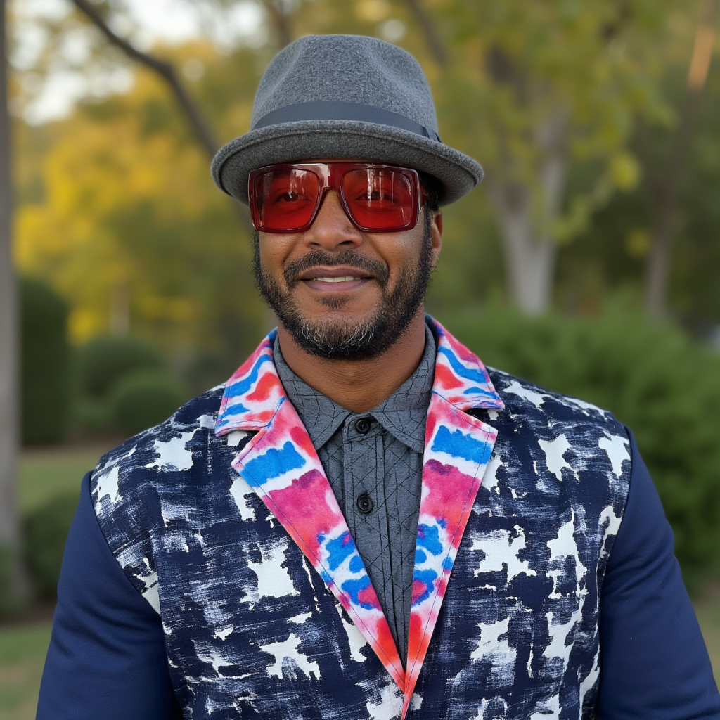 Shibori Jet Men&amp;#39;s Cotton Blazer