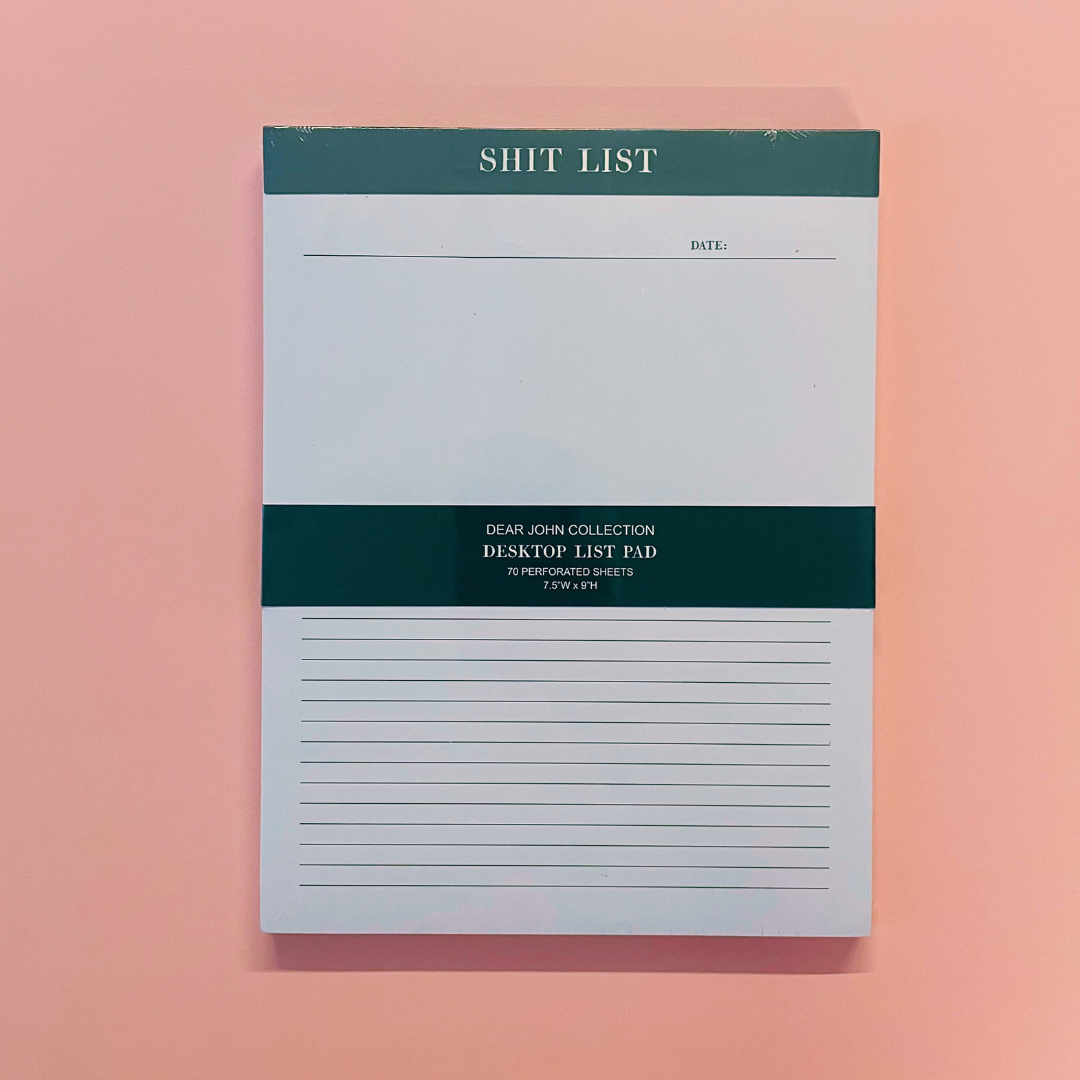 Shit List Chunky List Pad | 7.5&amp;quot; x 9.75&amp;quot;