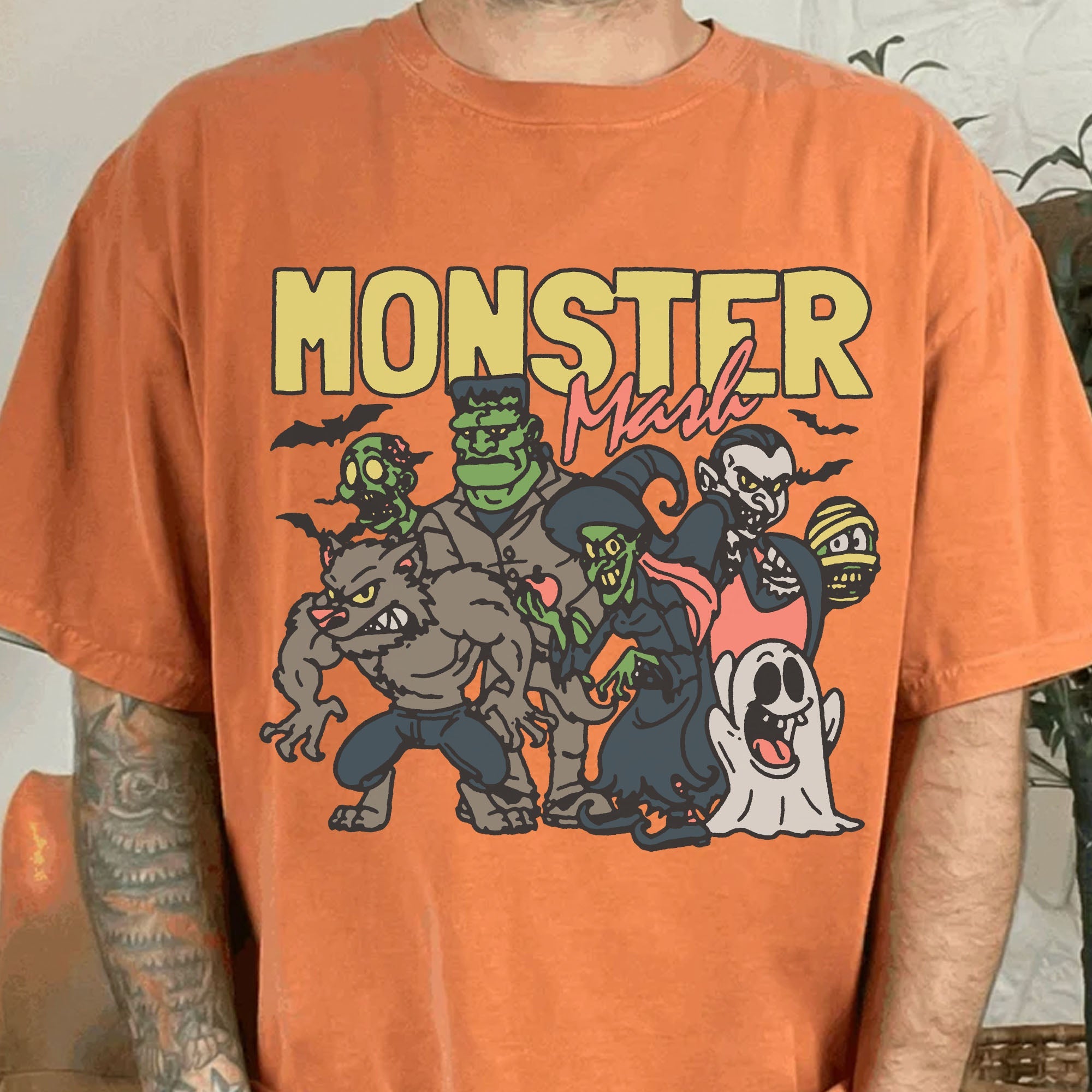 Retro Monster Mash Halloween Shirt