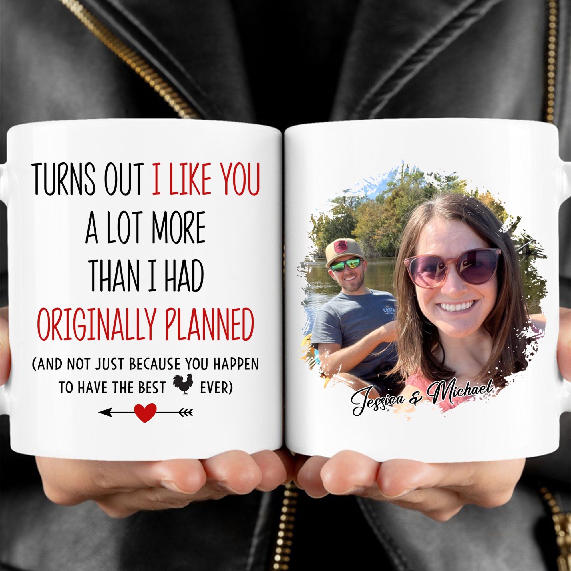 Turns Out I Like You A Lot More - Personalized Custom Photo Couple Mug - Valentine&amp;#39;s Day Gift For Husband, Boyfriend, Fiancé C876