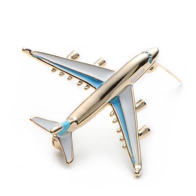 Silver Airplane Brooches - 2 Colors