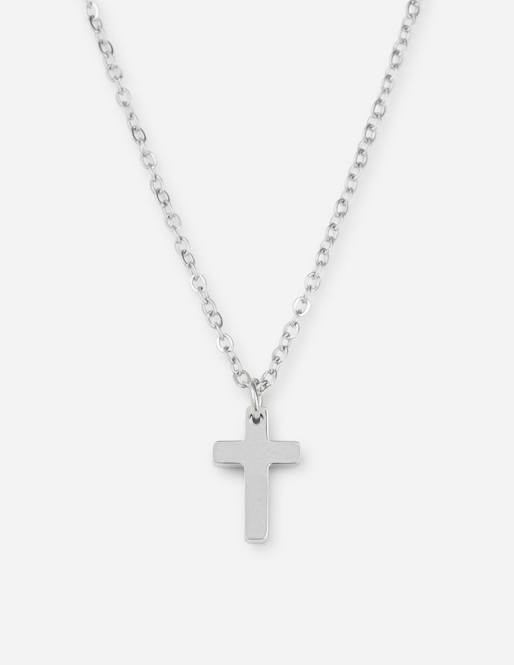 SILVER CROSS NECKLACE