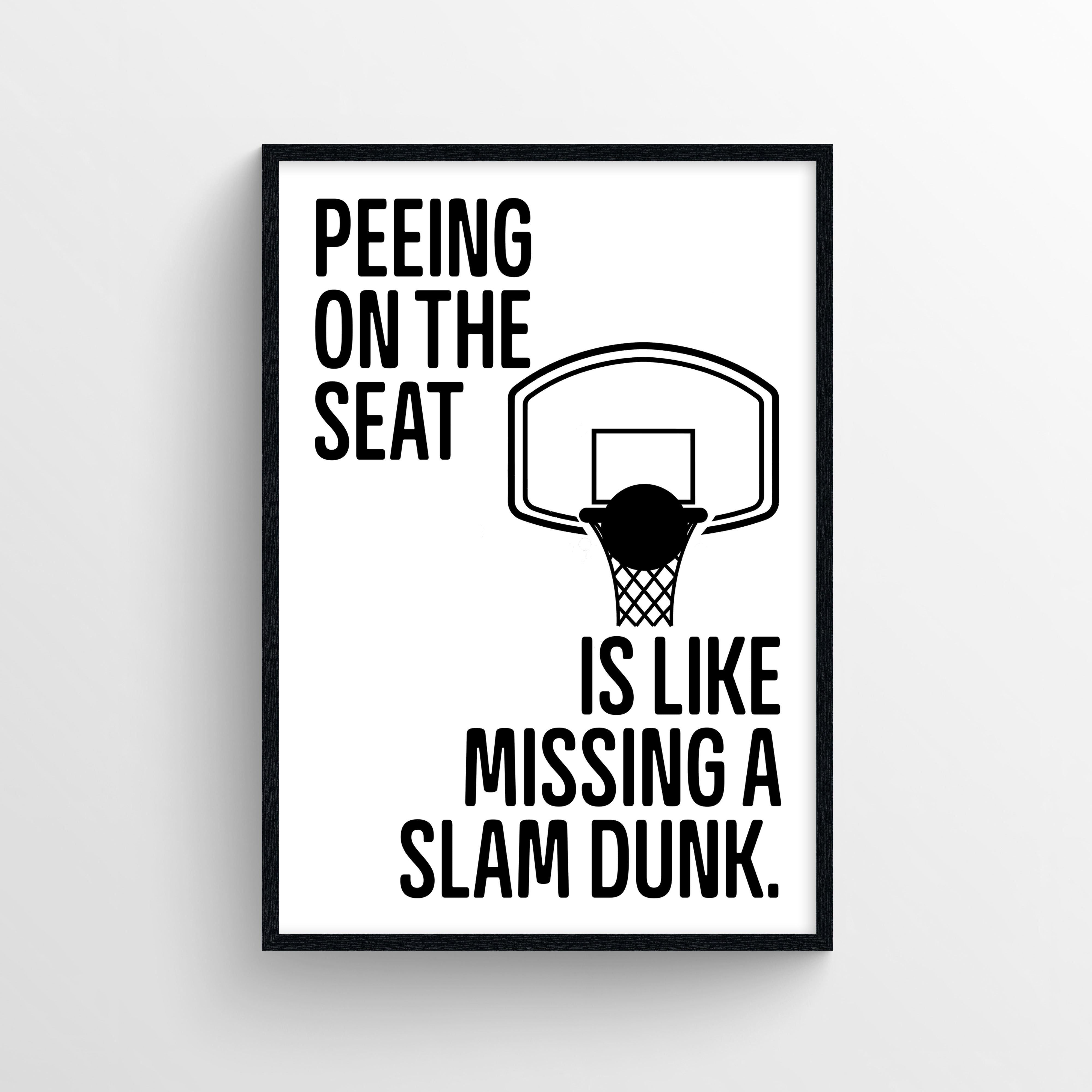 Slam Dunk Bathroom Poster