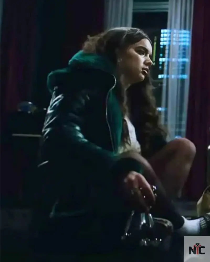 Smile 2 Dylan Gelula Green Shearling Jacket